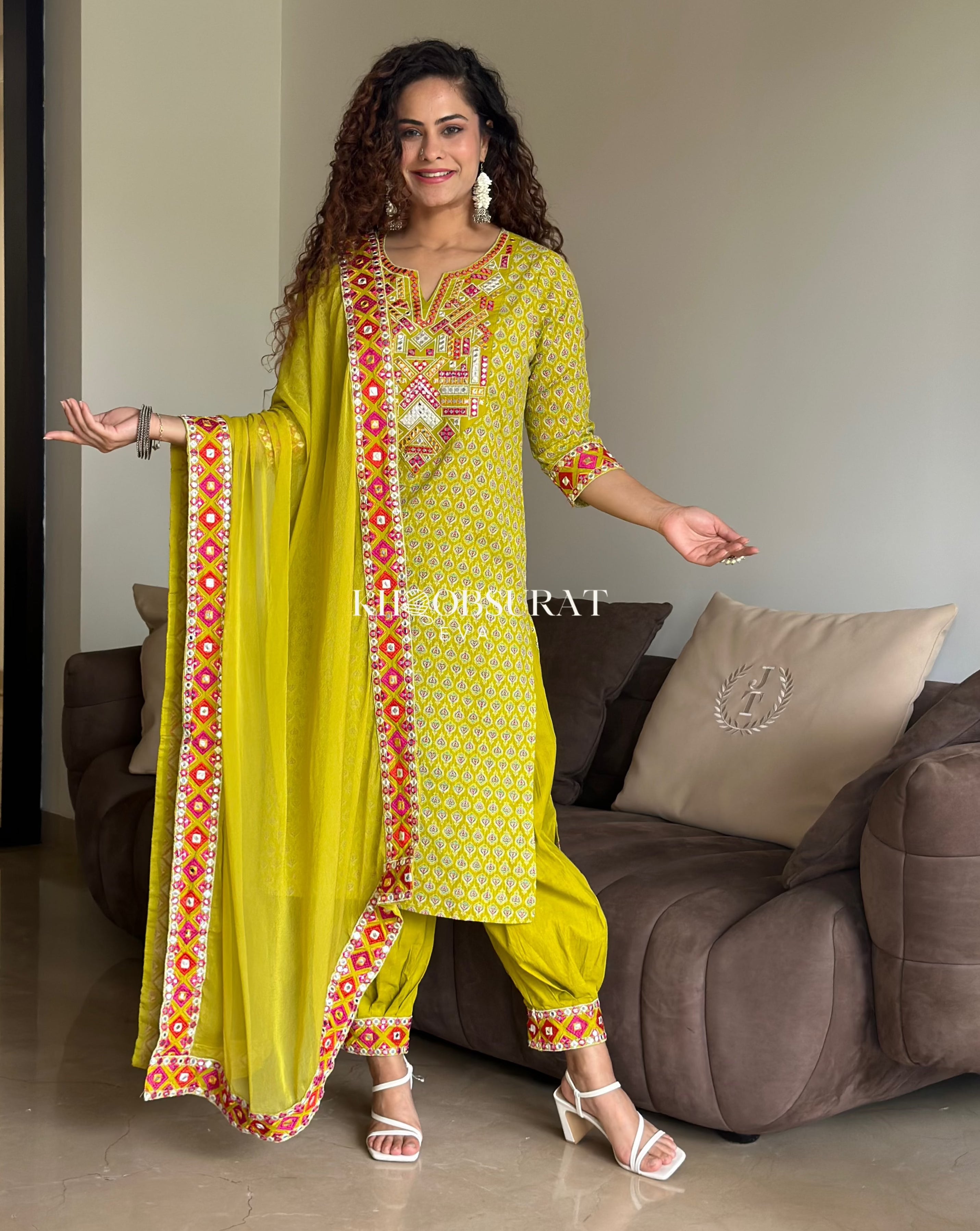 Stylish Kalki Fashion Kurta with Afghani Salwar - Traditional Pakistani Outfit for Women - Perfect for Weddings, Festivals & Special Occasions