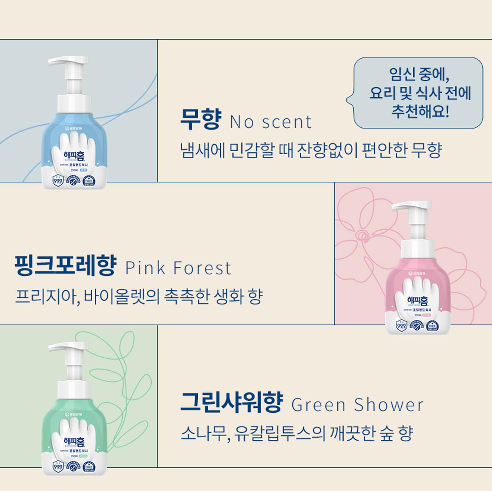 Gentle Hand Wash - Unscented Korean Foaming Hand Soap for Happy Home (11.8 fl. oz / 350ml) - Ideal for Sensitive Skin & Family Use