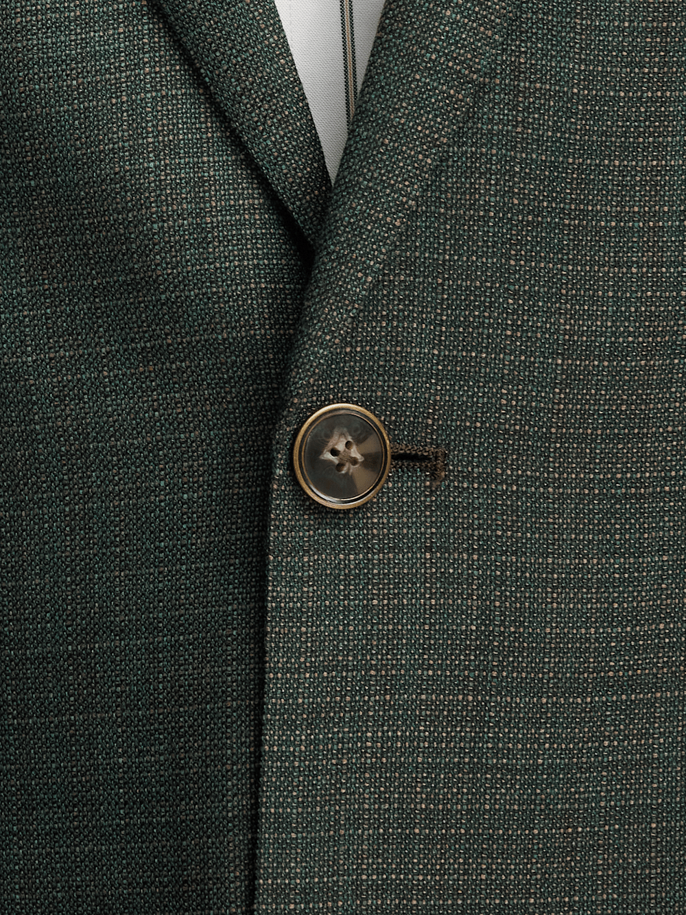 Premium Wool Single Breasted Notch Lapel Blazer for Men - Green/Tan | Business Casual & Formal Wear | Office, Wedding & Special Occasions