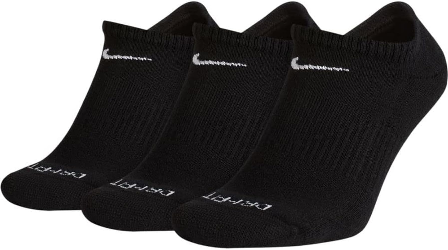 Nike Everyday Plus Cotton Cushioned No Show Socks - Ultra Soft Breathable Athletic Socks for Running, Gym & Casual Wear - Pack of 3 Pairs