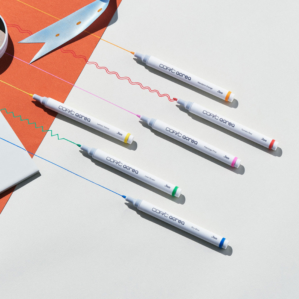 Copic Acrea Paint Marker - Alcohol-Based Dual Tip Art Marker for Illustration, Manga & Calligraphy - Perfect for Artists, Designers & Crafters