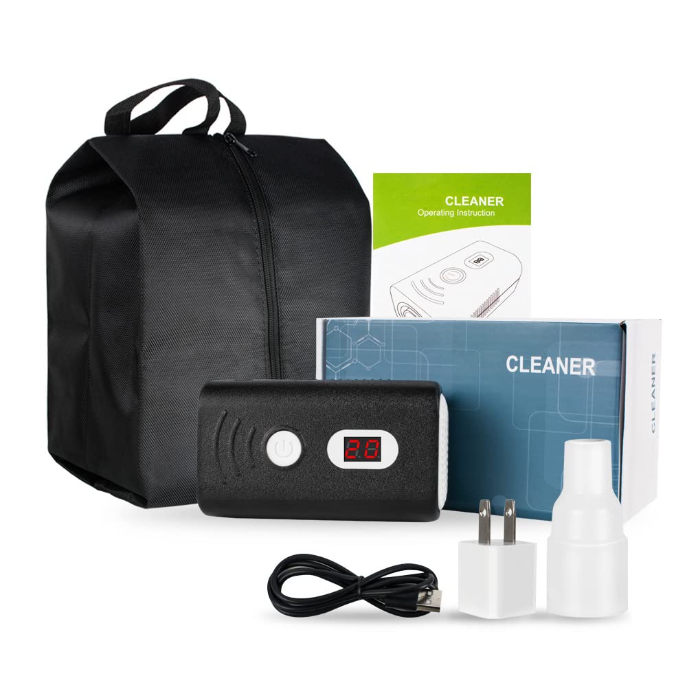 Rechargeable Mini Portable Cleaner Machine - Lightweight Handheld Vacuum for Home, Office & Car Cleaning (Black Cleaner with Storage Bag) | Compact Dust Buster for Carpets, Furniture & Small Spaces