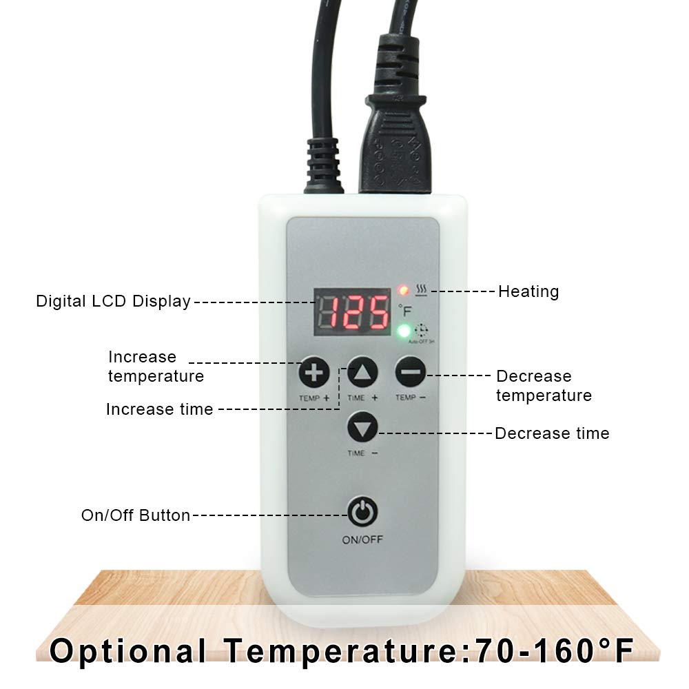Electric Portable Massage Stone Warmer Kit - Spa & Salon Heating Case for Hot Stone Therapy, Relaxation & Professional Use at Home or Salon
