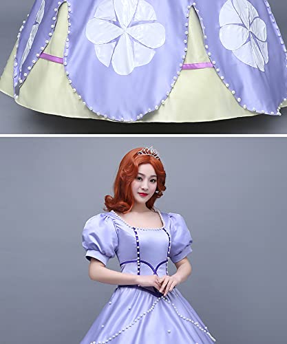 Sophia Princess Cosplay Dress for Adults - Elegant Deluxe Costume for Renaissance Fairs, Halloween Parties & Themed Events