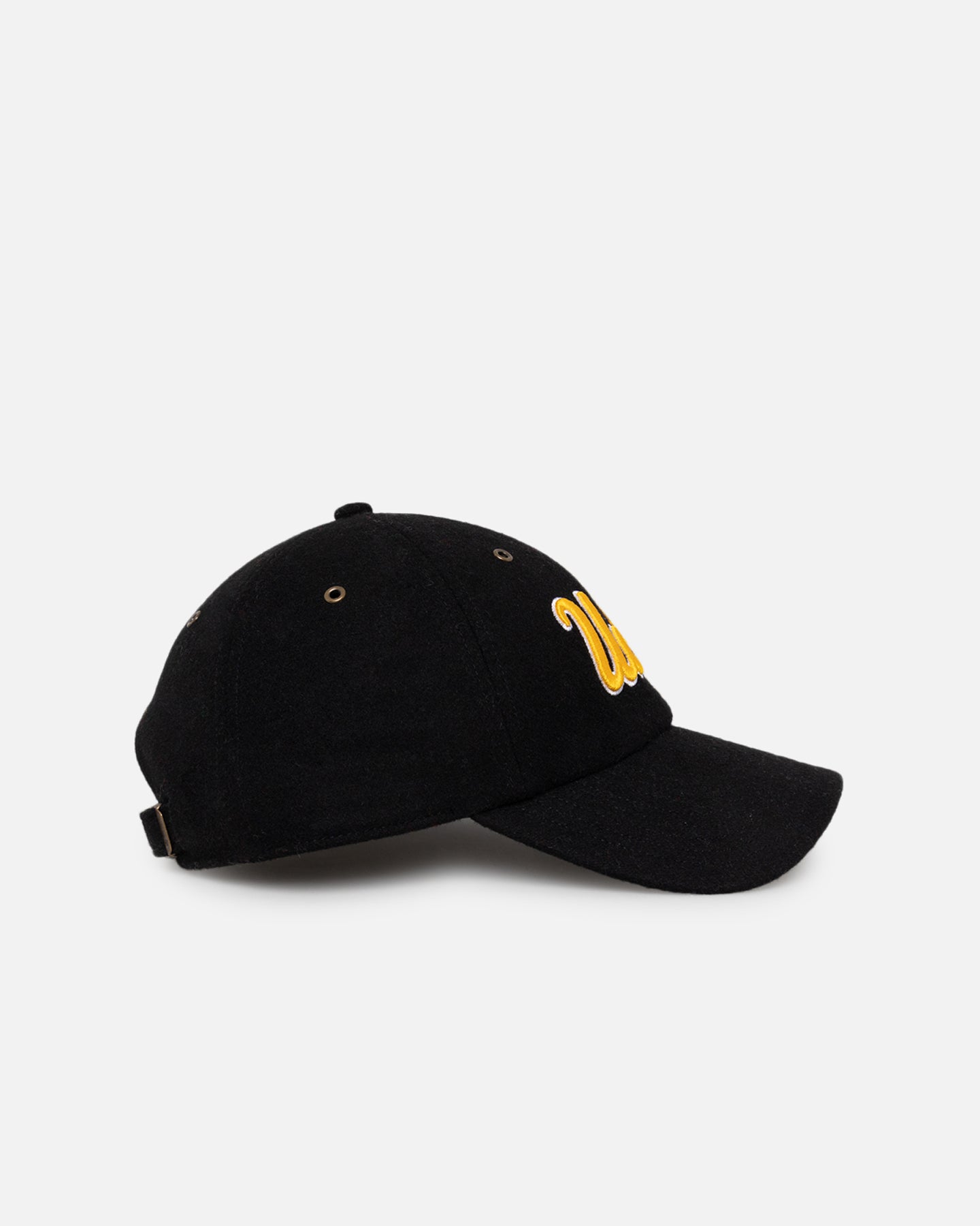 47 Brand UCLA Bruins Wooly Clean Up Strapback Black Hat - Adjustable Snapback for Men & Women - Perfect for Game Day, Tailgating, and College Fan Gear