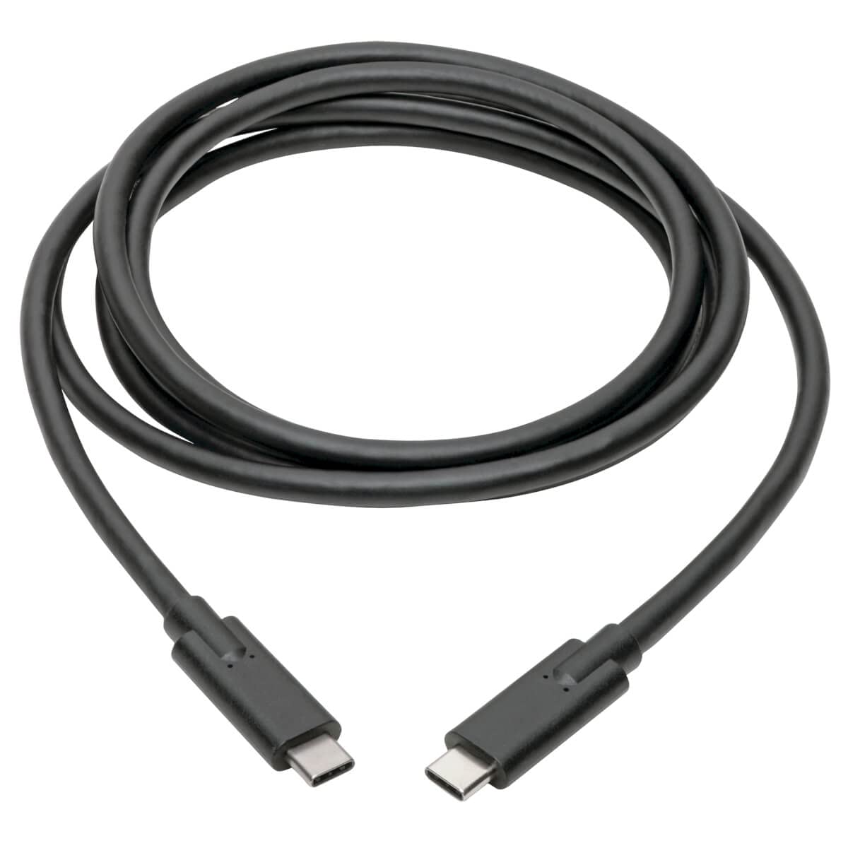Tripp Lite USB C to USB C Cable 6ft - USB 3.1 Gen 1 Fast Charging Cord (5A 100W PD, 5Gbps Data Transfer) - Black (U420-006-5A) - Perfect for MacBook Pro, Galaxy S23 & Power Delivery Devices