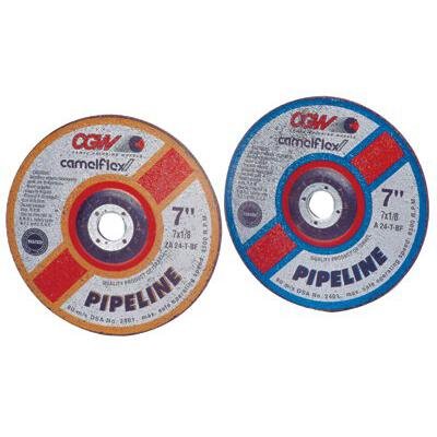 7x1/8x5/8-11 ZA24-T-B Depressed Center Grinding Wheels for Pipeline Cutting & Light Grinding | T27 Zirconia Alumina Abrasive Wheel | Metalworking, Construction & DIY Projects
