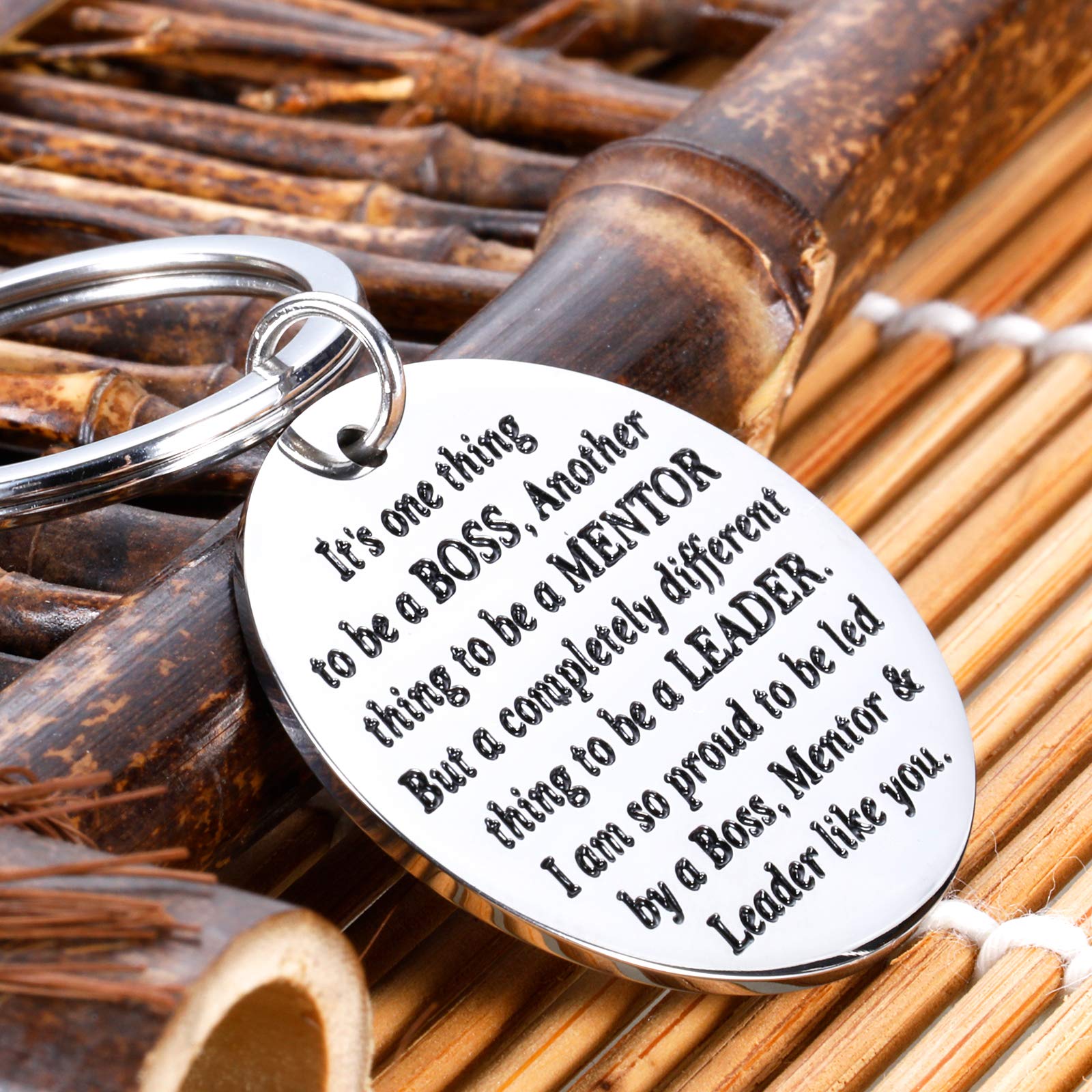 Valentine's Day Gifts for Him & Her - Thoughtful Thank You & Appreciation Presents for Women, Men, Boss, Coworker, Best Friend - Elegant Keychain for Birthday, Farewell, Retirement - Perfect Office White Elephant & Going Away Gift for Any Occasion