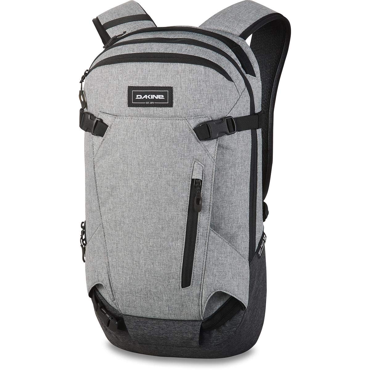 Dakine Heli Pack 12L Men's Backpack - Lightweight Hiking & Travel Daypack for Outdoor Adventures, Commuting & Daily Use (Greyscale)