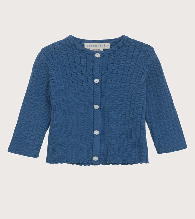 Serendipity Dark Tide Organic Cotton Baby Cardigan - Soft & Comfortable Newborn Knitwear for Boys & Girls - Perfect for Photoshoots, Gifts & Special Occasions