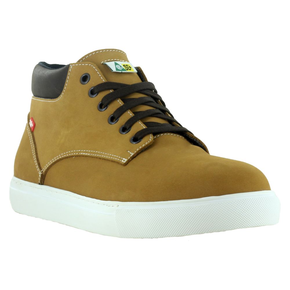 Mellow Walk Owen Men's Athletic Chukka SD+ Steel Toe Skater Shoes 580074 - Comfortable & Durable Sneakers for Work, Skateboarding & Casual Wear