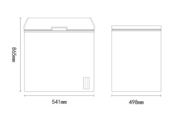 Haier BC/BD 100GHDT 100L Energy Efficient Chest Freezer with 2-Year Warranty - Perfect for Home, Office, or Commercial Use