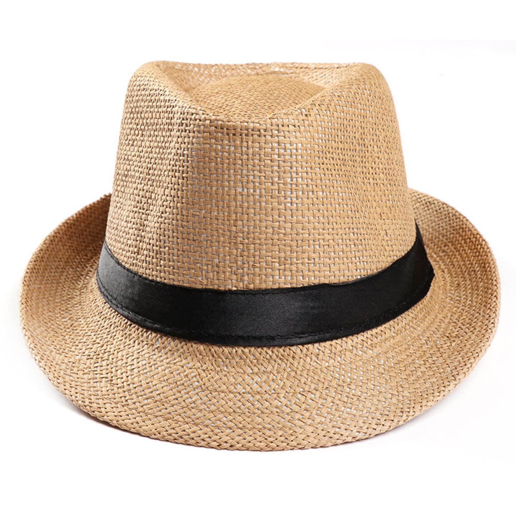 Stylish Fedora Straw Hat for Men - Summer Beach Sun Hat, Lightweight Panama Hat for Travel, Outdoor & Casual Wear - Perfect for Beach Vacations, Pool Parties & Summer Adventures