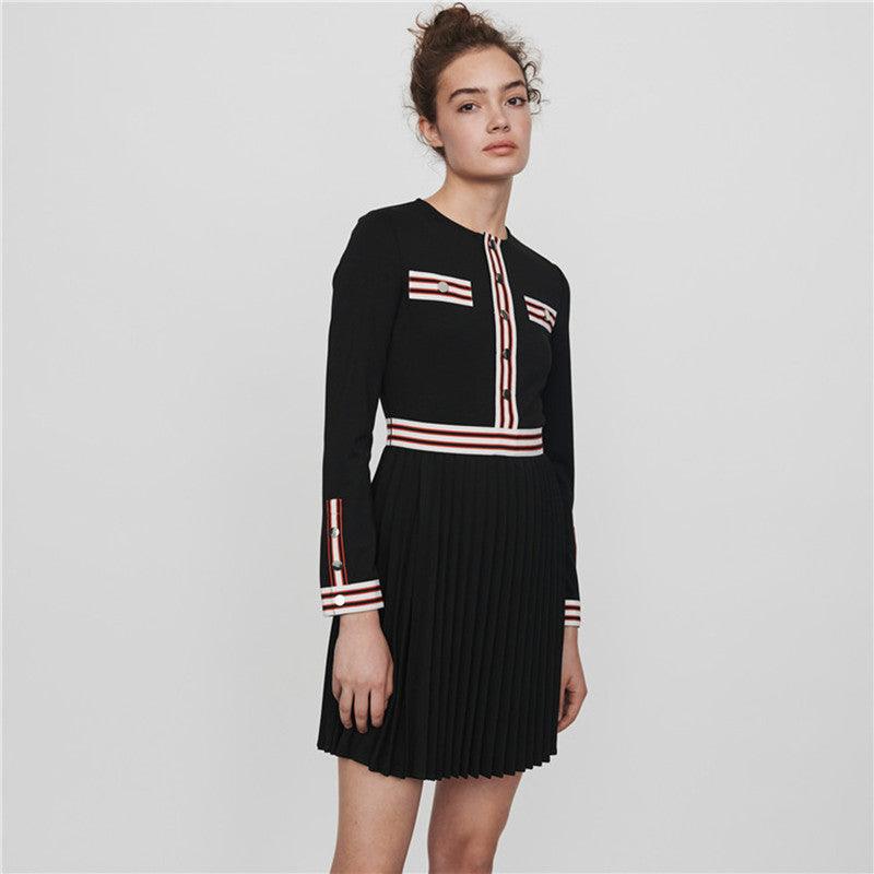 Women's Long Sleeve Striped Knit Dress - Fashion Maje Casual Spring Summer Dress for Women | Perfect for Office Wear, Date Nights & Weekend Outings