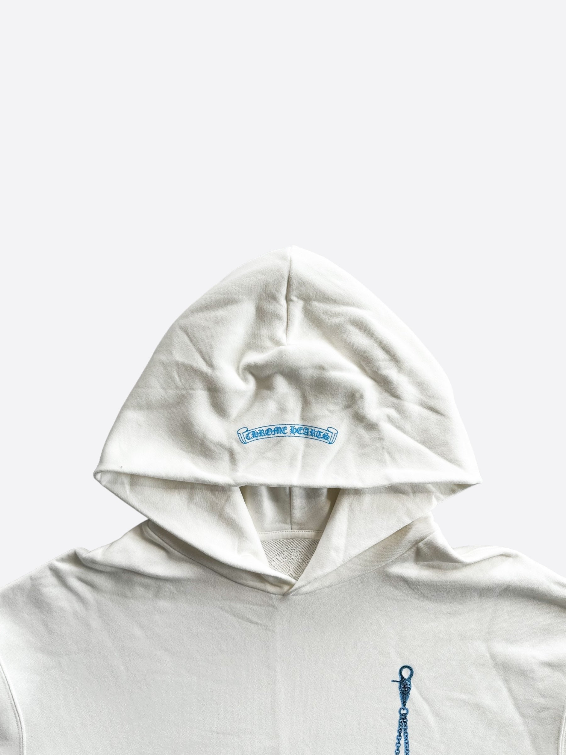 Chrome Hearts White & Blue Las Vegas Dice Hoodie - Stylish Streetwear for Men & Women | Perfect for Casual Outfits, Concerts, and Urban Fashion