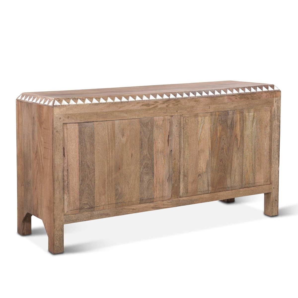 Hand Carved Wooden 6-Drawer Dresser | Bohemian Style Chest of Drawers for Bedroom Storage & Organization