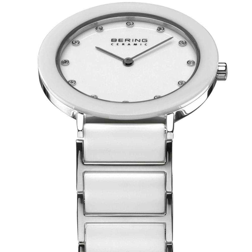 BERING 11435-754 Ceramic Women's Watch - Luxury Waterproof Ladies Timepiece with Stainless Steel Band - Perfect for Office, Party & Everyday Wear