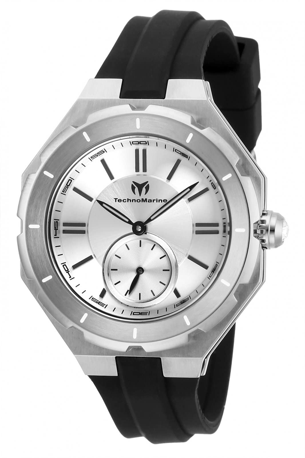 Technomarine Women's Quartz Watch - Waterproof Stainless Steel & Silicone Strap Fashion Watch (Black, One Size) - Perfect for Swimming, Diving & Everyday Wear