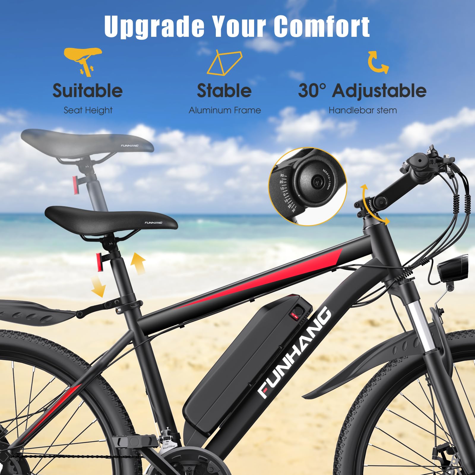 **1000W Electric Bike for Adults - Peak 26