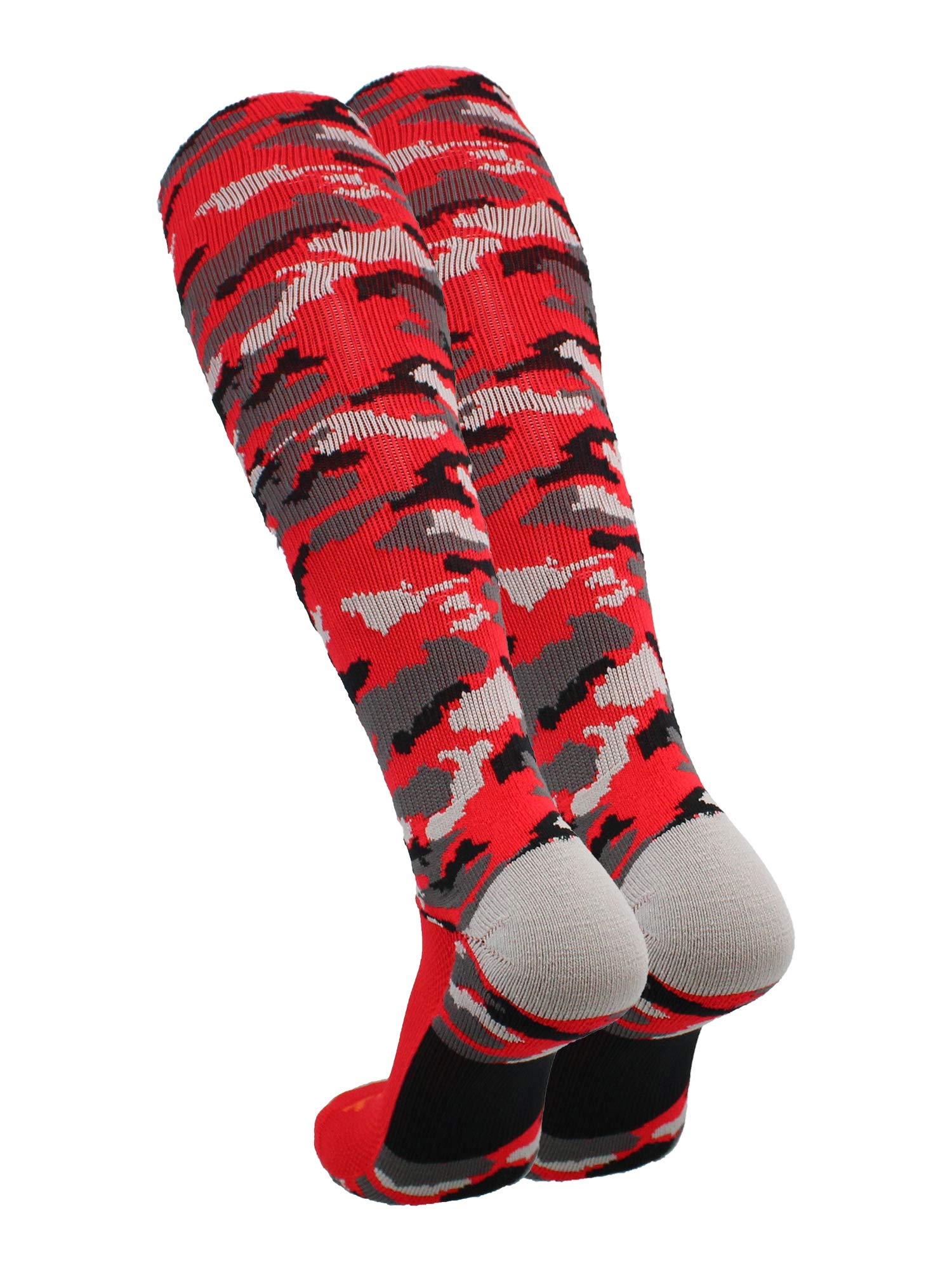 TCK Sports Elite Performance Over The Calf Camouflage Socks - Moisture Wicking & Arch Support for Running, Hiking & Outdoor Activities