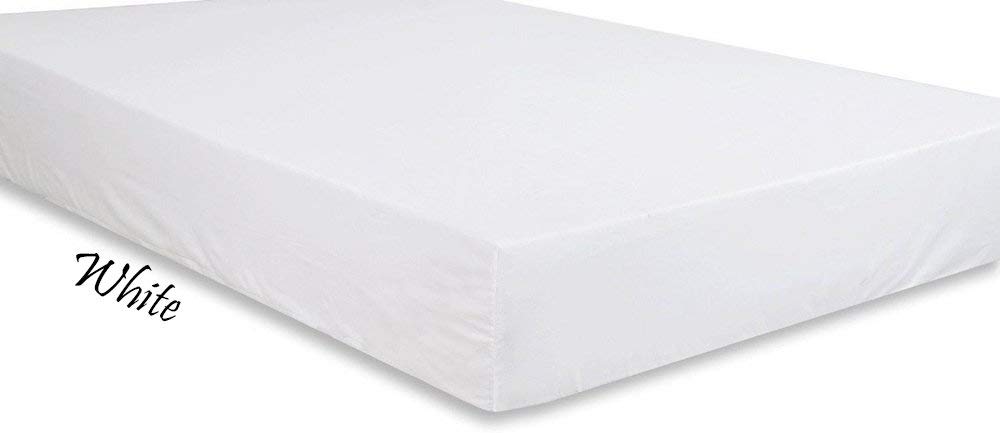 Luxury 6-Piece Egyptian Cotton Bed Sheet Set - California King Size, White | Hotel Quality 1 Flat Sheet, 1 Fitted Sheet (13