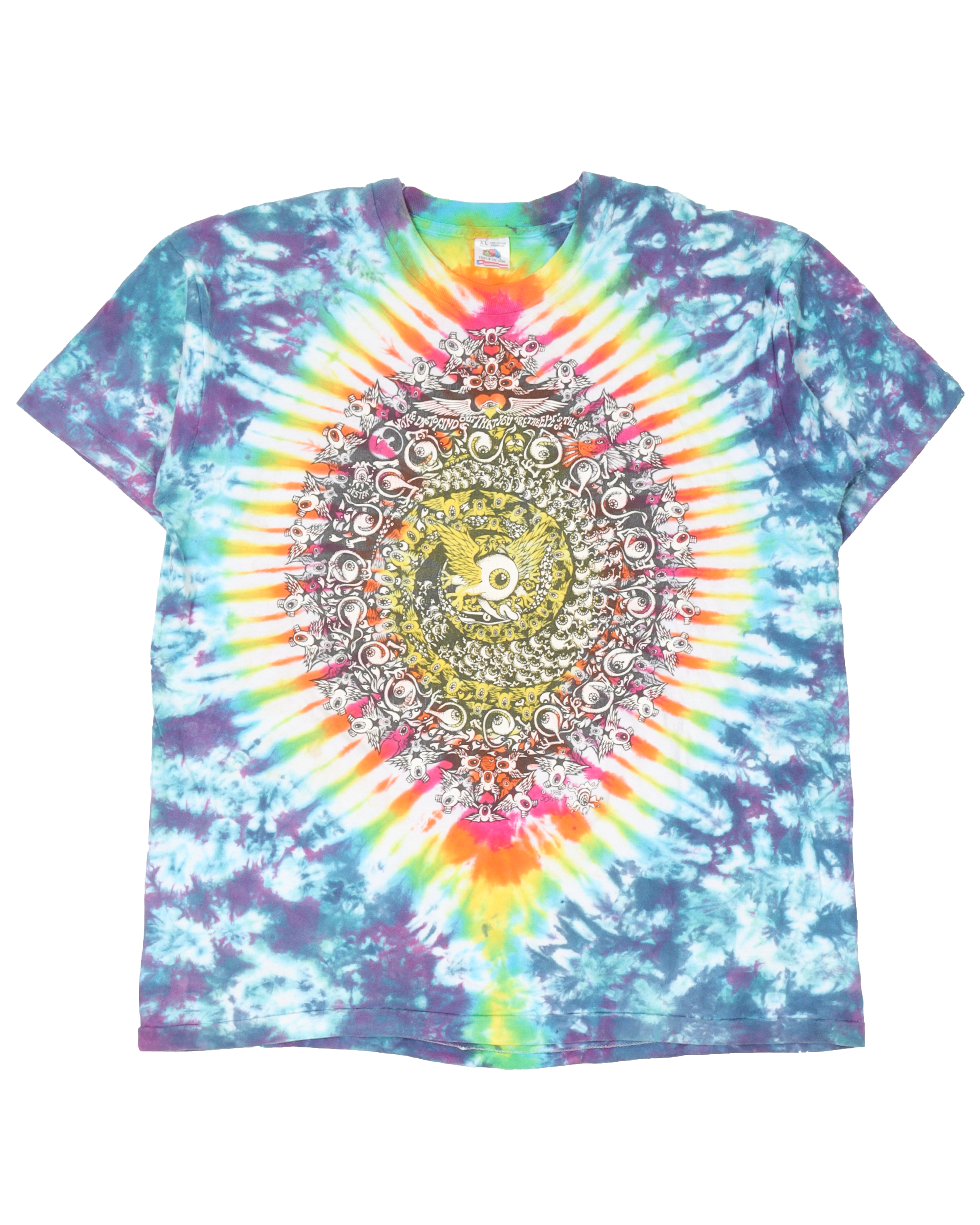 Vintage 1994 Tie-Dye Aerosmith Band T-Shirt - Classic Rock Tee for Concerts, Gifts & Retro Fashion