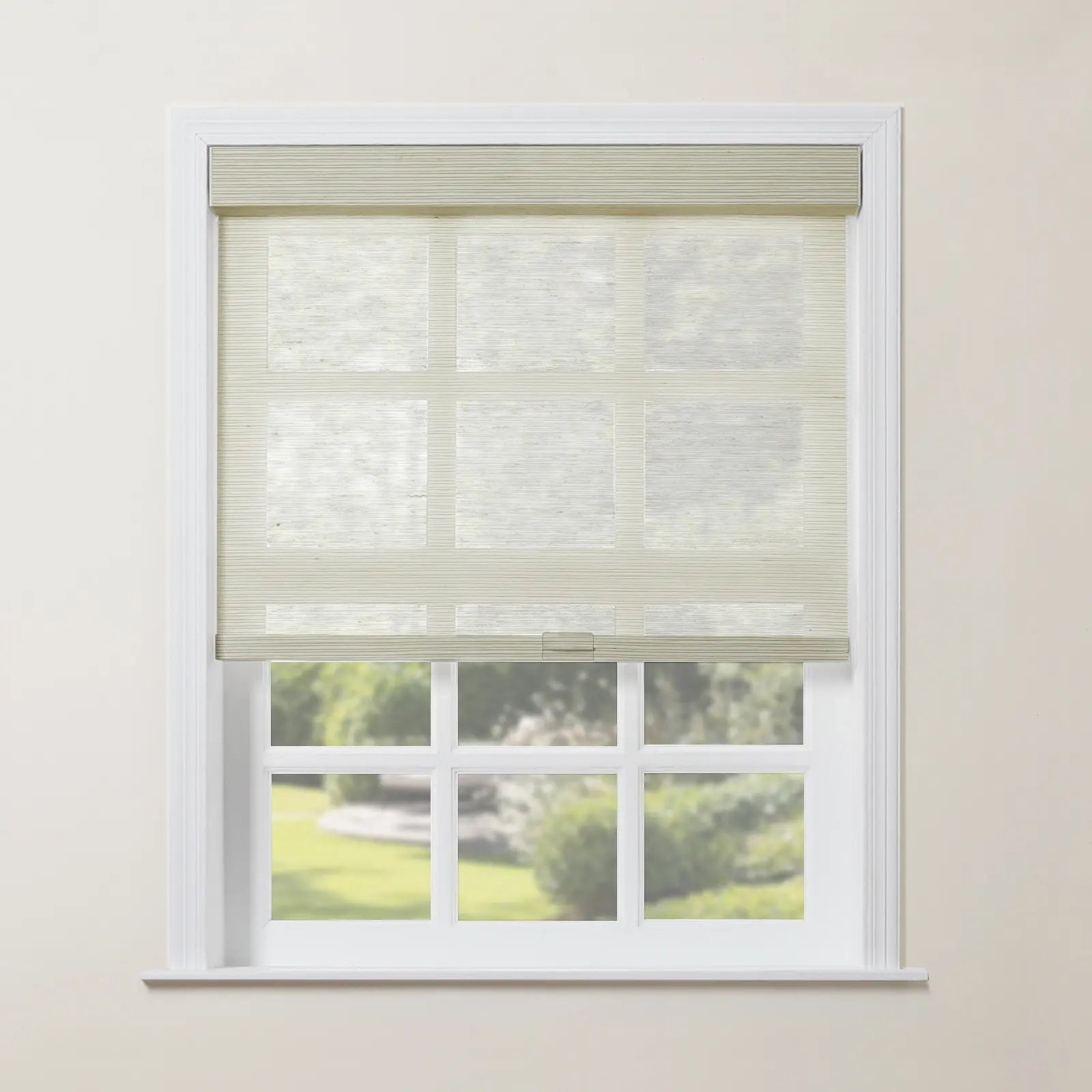 Rae Natural Jute Woven Wood Roller Shades Cordless - Eco-Friendly Window Coverings for Living Room, Bedroom & Home Decor