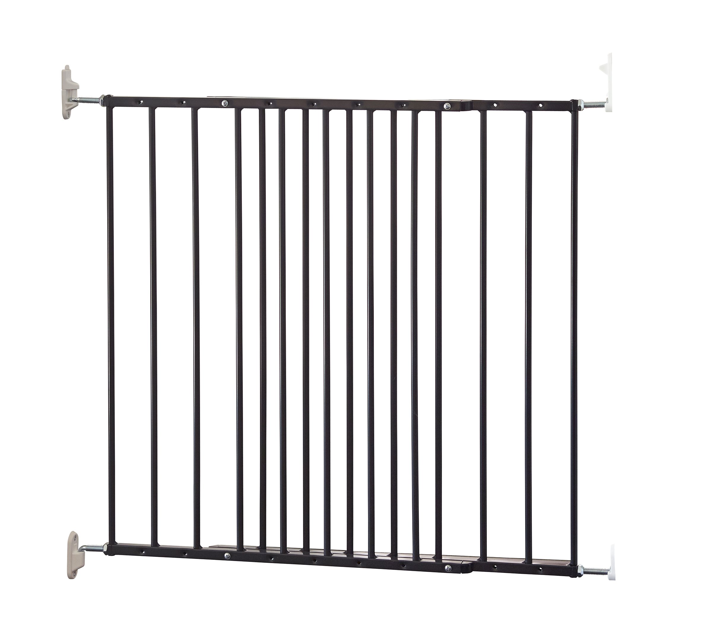 Scandinavian Pet Design SPD Wide Extending Pet Gate for Dogs & Cats - Adjustable Safety Barrier (Black) - Perfect for Doorways, Stairs & Hallways