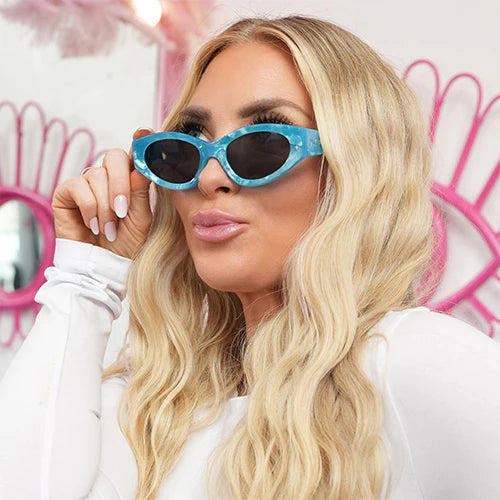 Kat x Money Moves Blue Light Blocking Glasses - Stylish Blue Prescription Eyewear for Digital Eye Strain Relief | Perfect for Gaming, Office Work & Screen Time