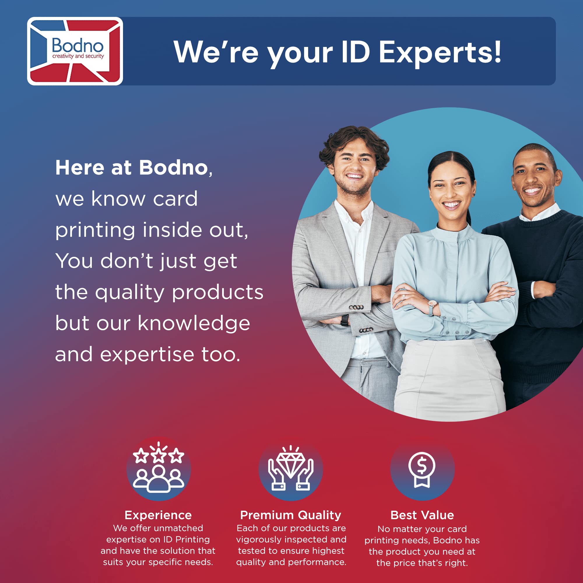 Bodno Evolis Primacy 2 Dual-Sided ID Card Printer with Complete Supplies Kit - Silver Edition | High-Quality ID Card Printing for Offices, Schools & Security Systems | Includes ID Software for Professional Badge Creation