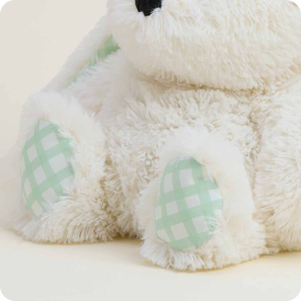 Gingham Bunny Warmies - Soft Plush Microwaveable Heating Pad for Kids & Adults - Perfect for Stress Relief, Pain Relief, and Comfort at Home or Office