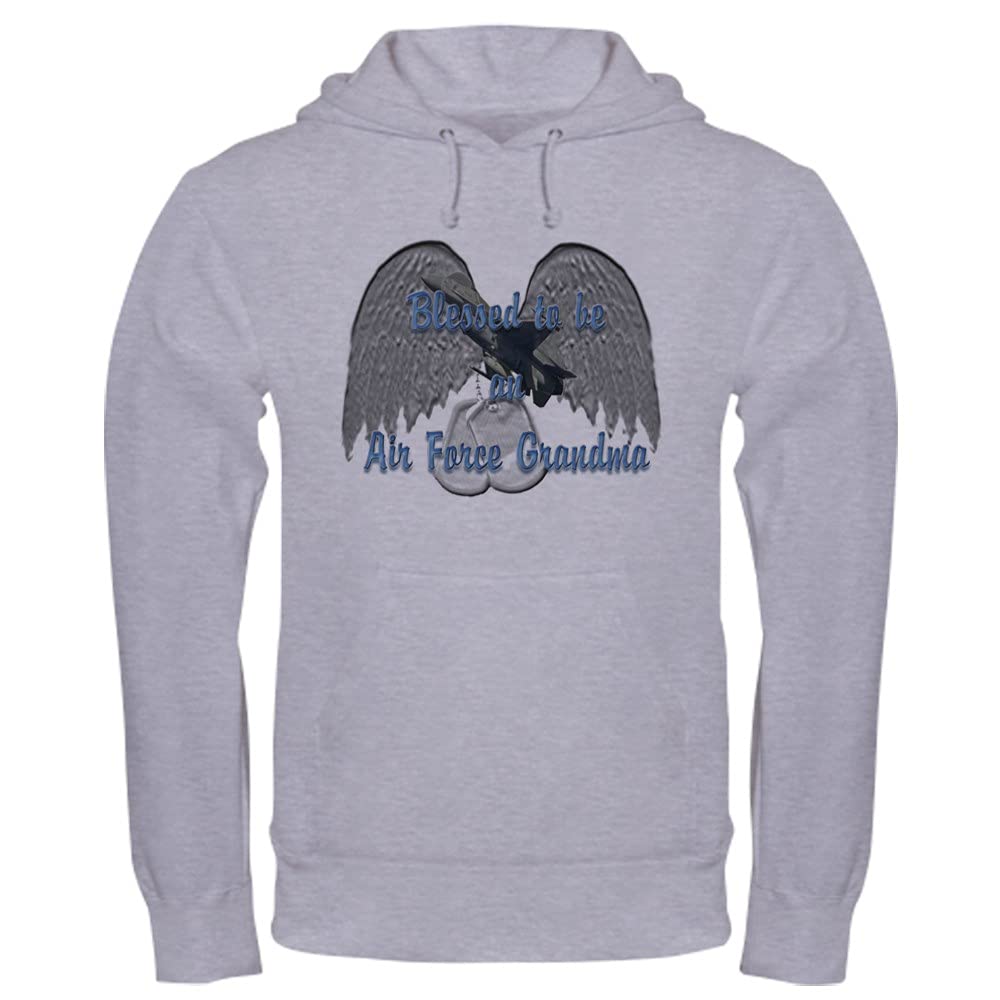 Blessed Air Force Grandma Hooded Sweatshirt - Comfortable Pullover for Military Families | Perfect for Holidays, Gifts & Proud Grandma Moments
