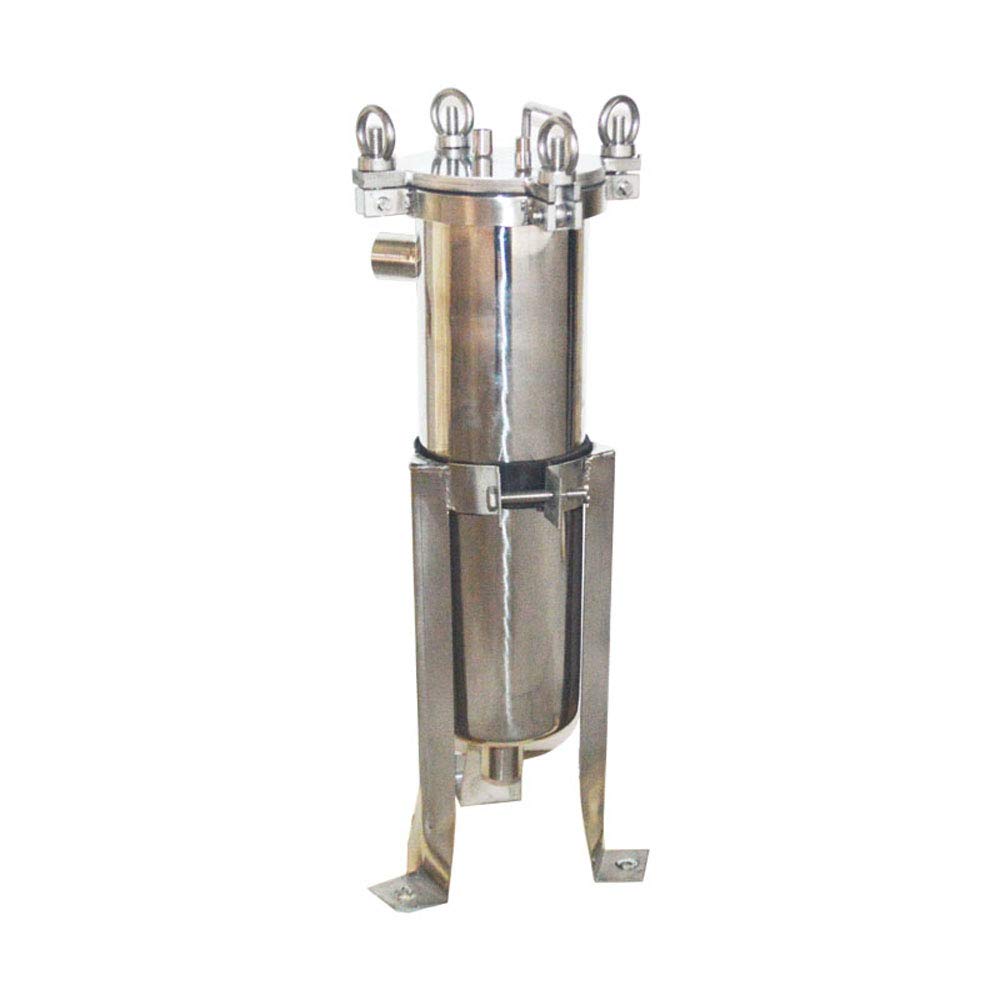 INTSUPERMAI #4 304 Stainless Steel Bag Filter Housing - 1” NPT 120PSI Water Filtration System for Industrial & Home Water Purification | Perfect for Drinking Water, Aquariums, and Pool Filtration