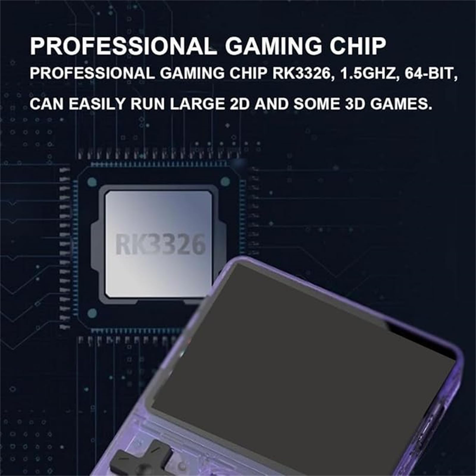 Keyboy Retro Handheld Game Console 2024 - 3.5 Inch HD Portable Gaming Device with 20000 Built-in Classic Games (Black 128GB) - Perfect for Travel, Commuting & Nostalgic Gaming Experience