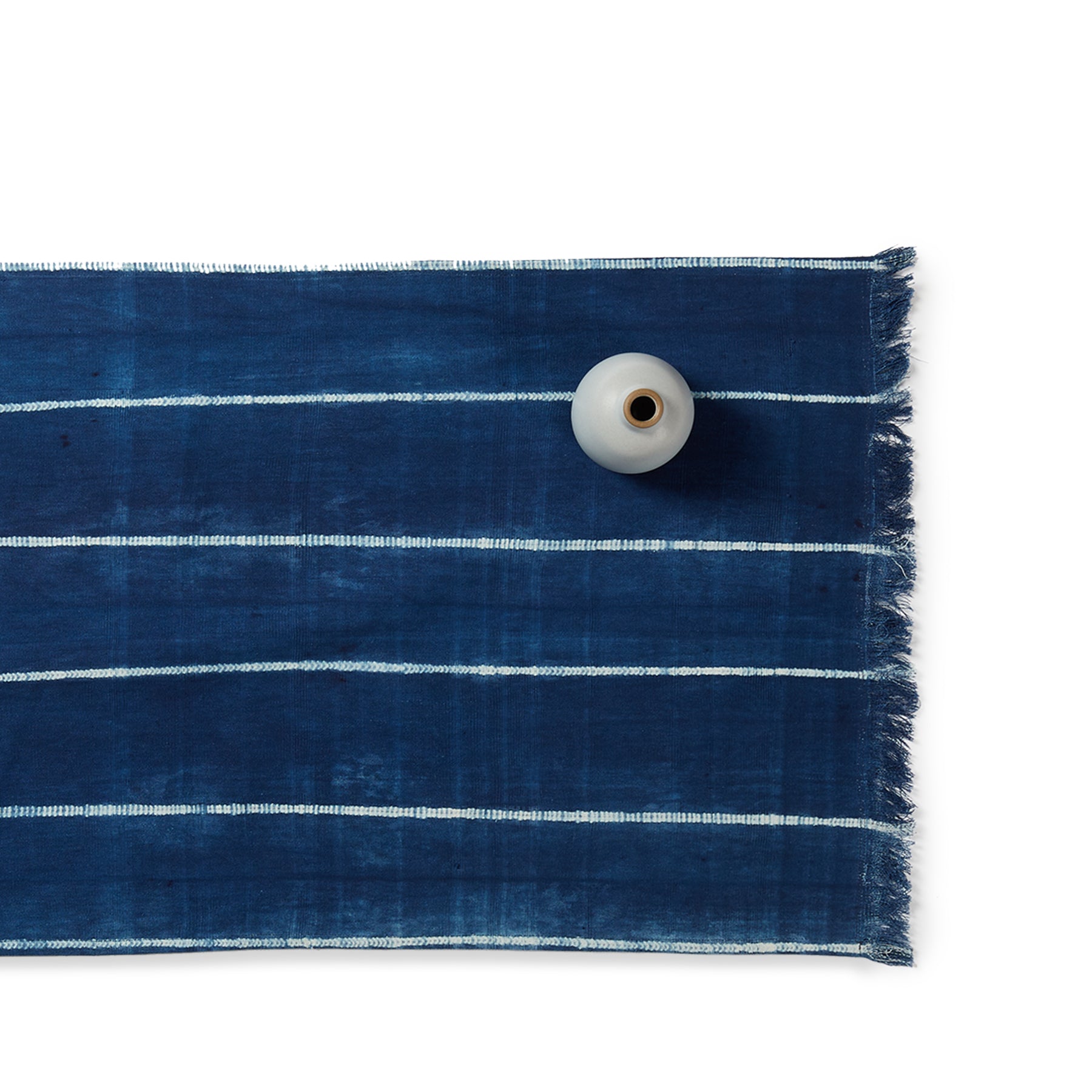 Handmade Indigo Cotton Tie-Dyed Table Runner - Boho Chic Home Decor for Dining Room, Wedding, and Farmhouse Style