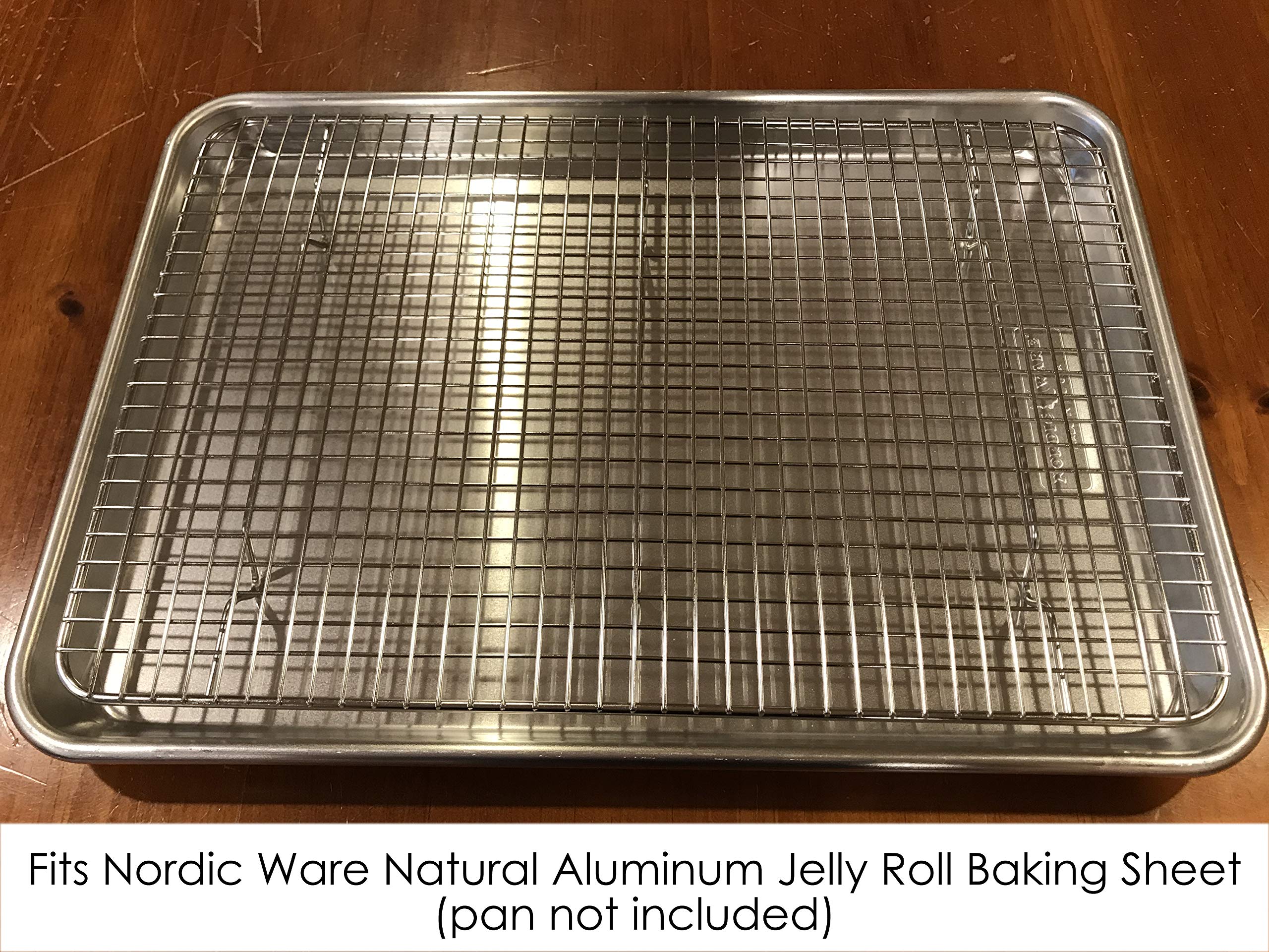 Premium Stainless Steel Cooling Rack - Heavy Duty Oven Safe Baking & Roasting Rack - Fits Standard 10