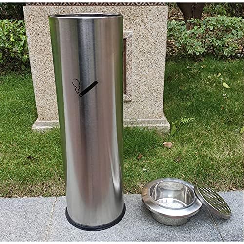 Tall Outdoor Standing Ashtray - Heavy Duty Metal Cigarette & Cigar Ash Tray Container for Patio, Garden, Smoking Areas - Perfect for Commercial Use, Restaurants, Bars and Home Decoration