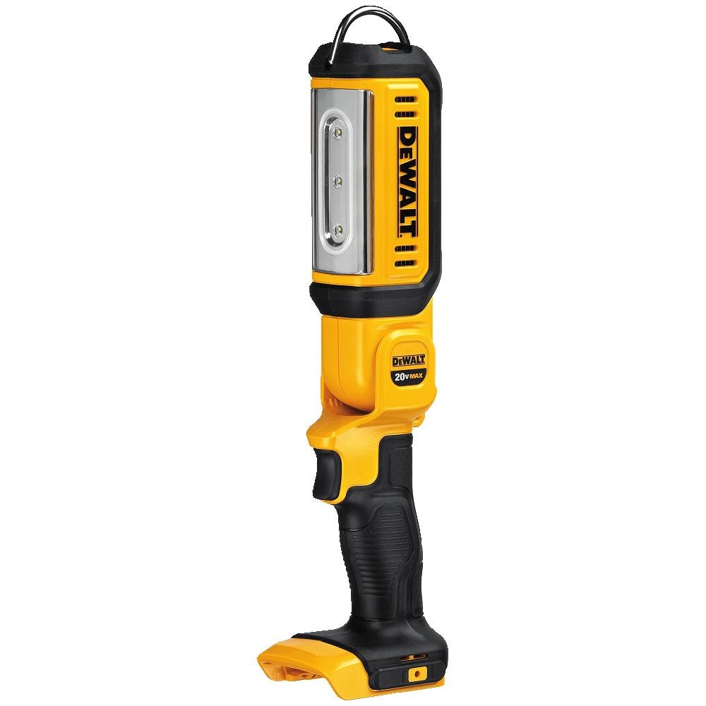 DEWALT 20V MAX Cordless LED Work Light - DCL050 & DCL043 - Bright Portable Job Site Lighting for Construction, Automotive Repair, and Home Improvement Projects