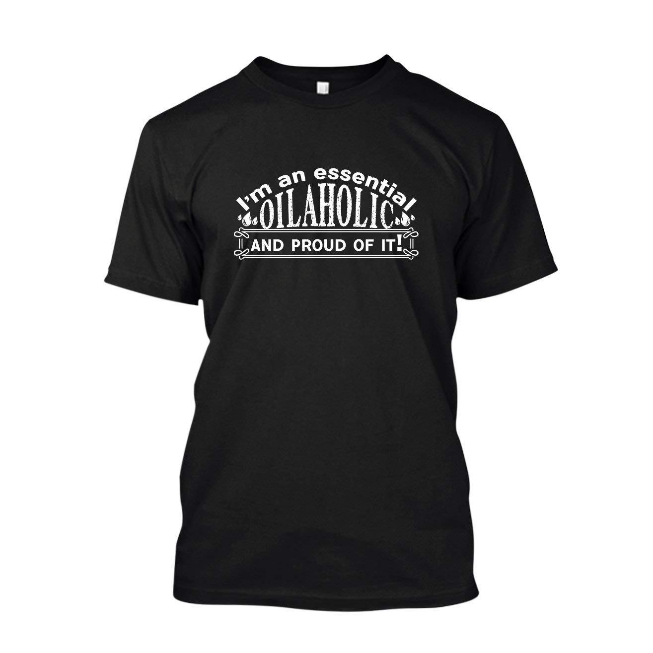 Essential Oilaholic T-Shirt for Men & Women - Funny Aromatherapy Gift for Essential Oil Lovers - Perfect for Yoga, Meditation & Relaxation