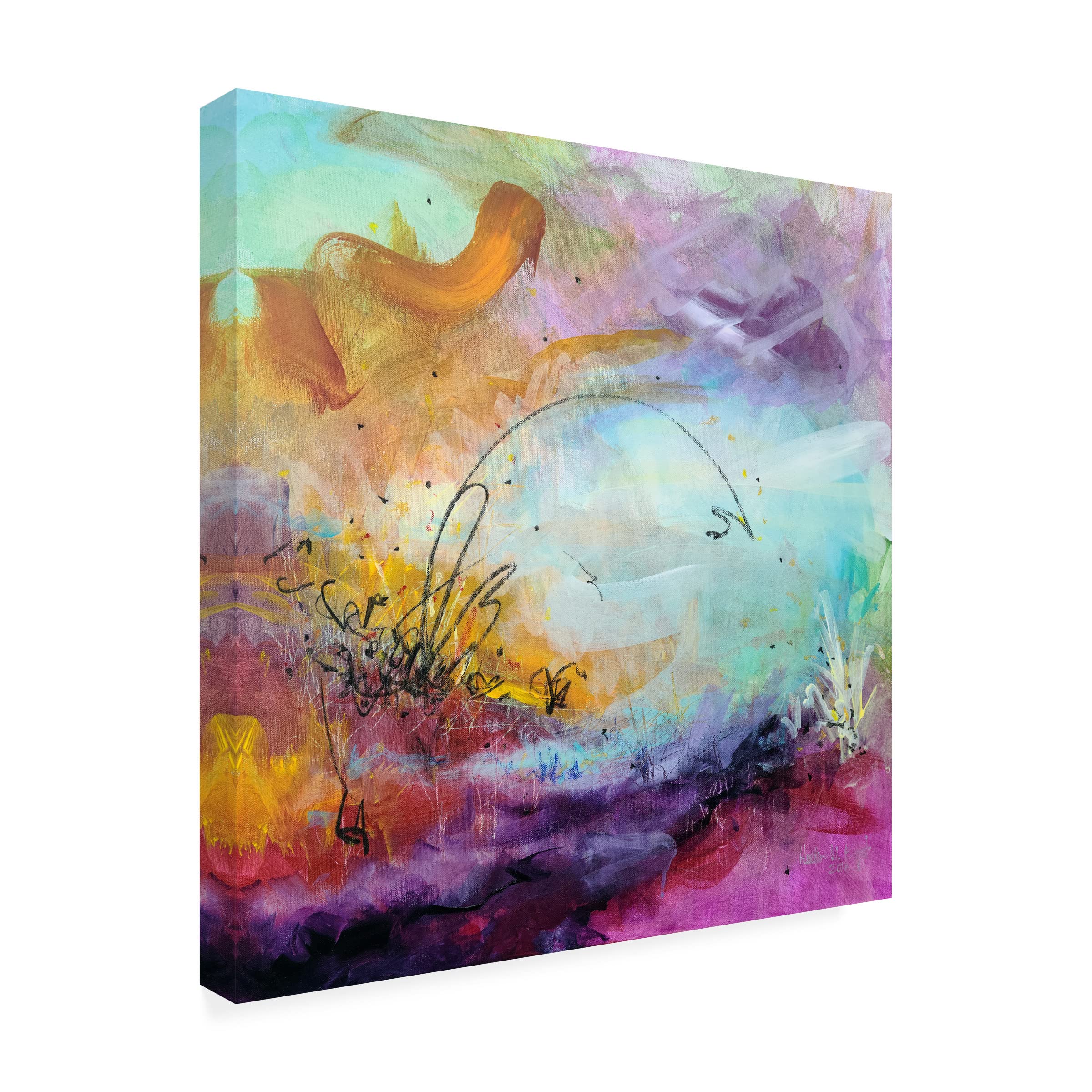 Heather W. Ernst 'Gracious' Canvas Wall Art Print - Modern Home Decor for Living Room, Bedroom & Office