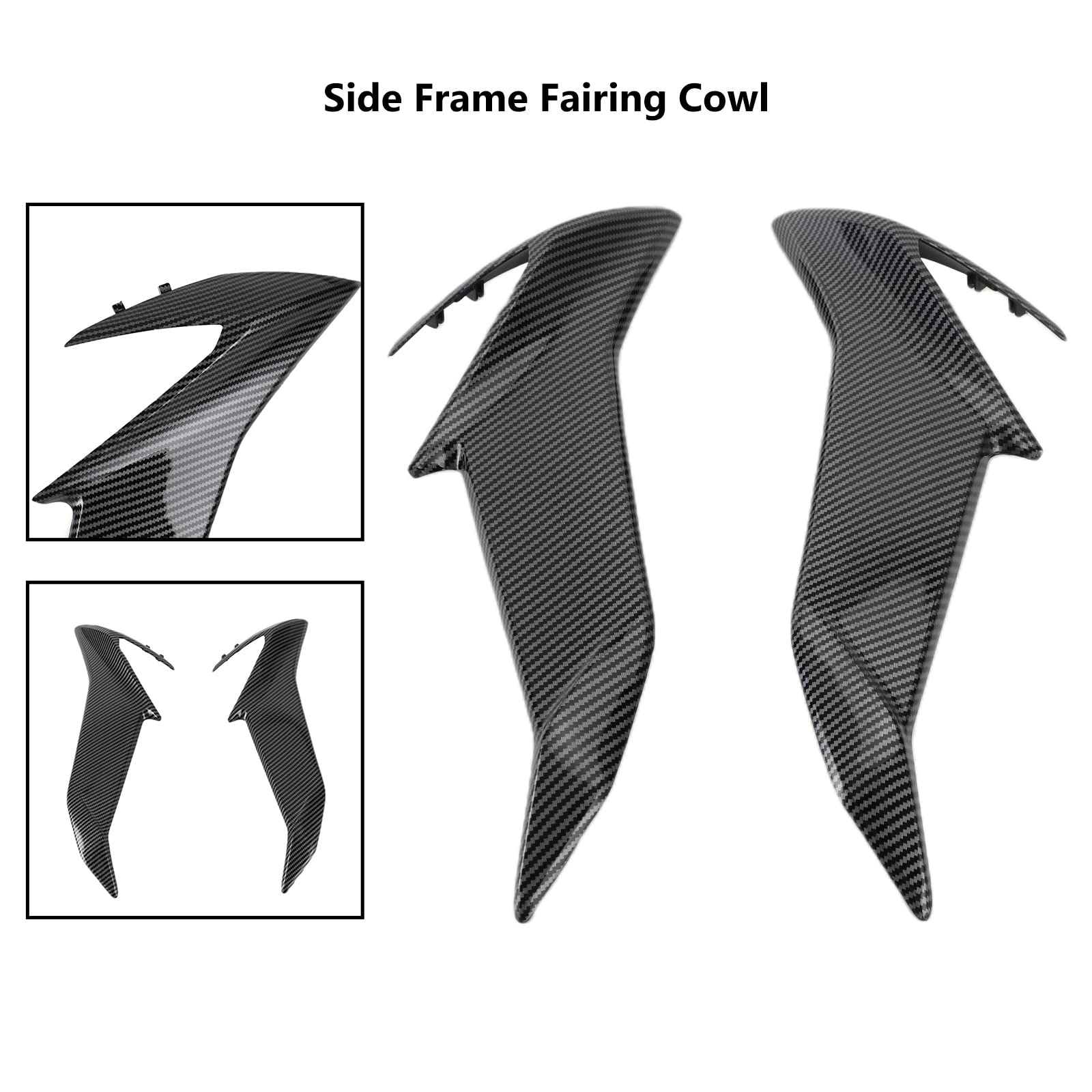 Topteng Motorcycle Side Frame Fairing Cowl Radiator Cover for Suzuki GSX-S 750 GSX-S750 2017-2021 - Durable ABS Plastic Replacement Part for Enhanced Bike Protection & Style - Perfect for Street Riding, Commuting & Custom Builds