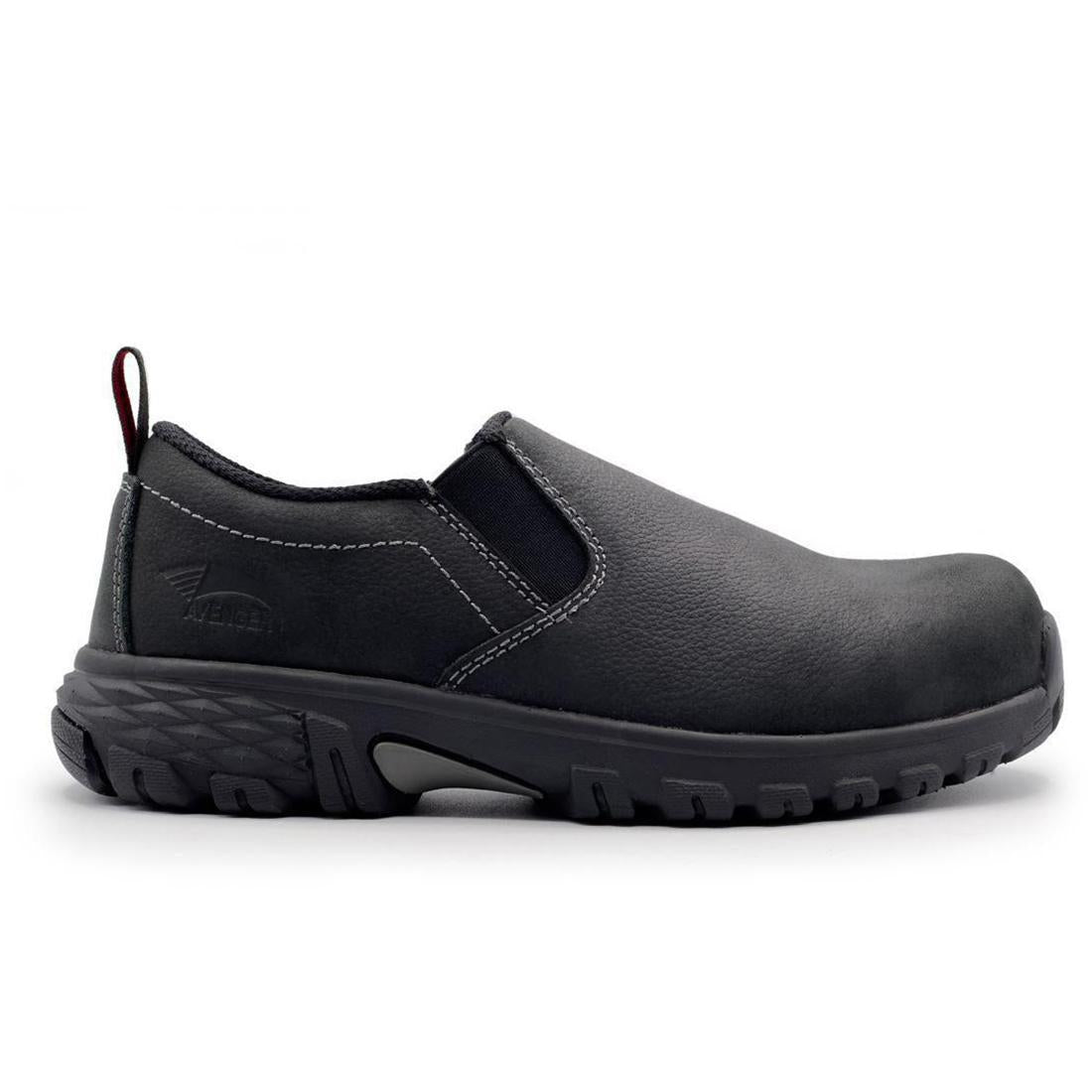 SD10 Composite Toe Work Shoes for Men - Lightweight & Safety Toe Black Work Boots for Construction, Warehouse & Industrial Jobs