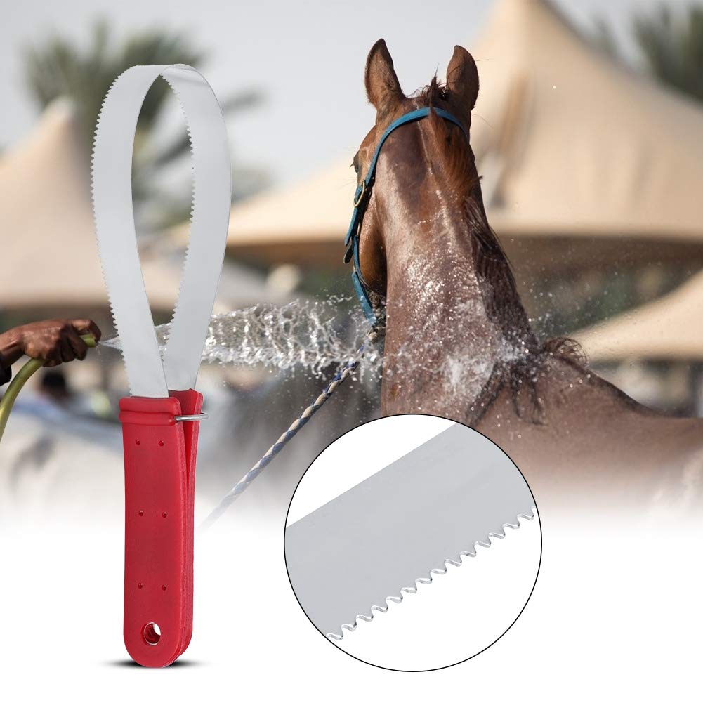 Premium Stainless Steel Dog Shedding Blade - Non-Slip Grooming Tool for Dogs & Horses - Multi-Purpose Deshedding Scraper for Effective Pet Hair Removal - Perfect for Grooming, Shedding Season & Outdoor Pet Care