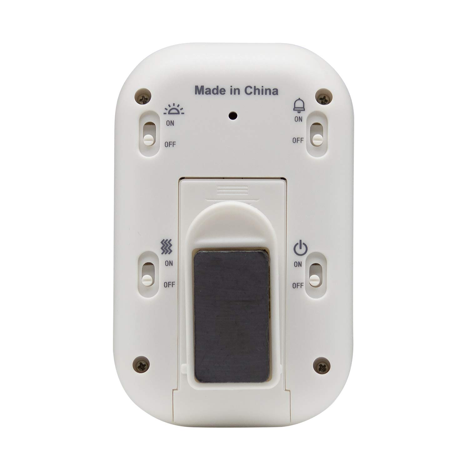 Taylor Multi-Alert Digital Timer with Sound, Light & Vibration - White Standard Size for Kitchen, Classroom & Office Use
