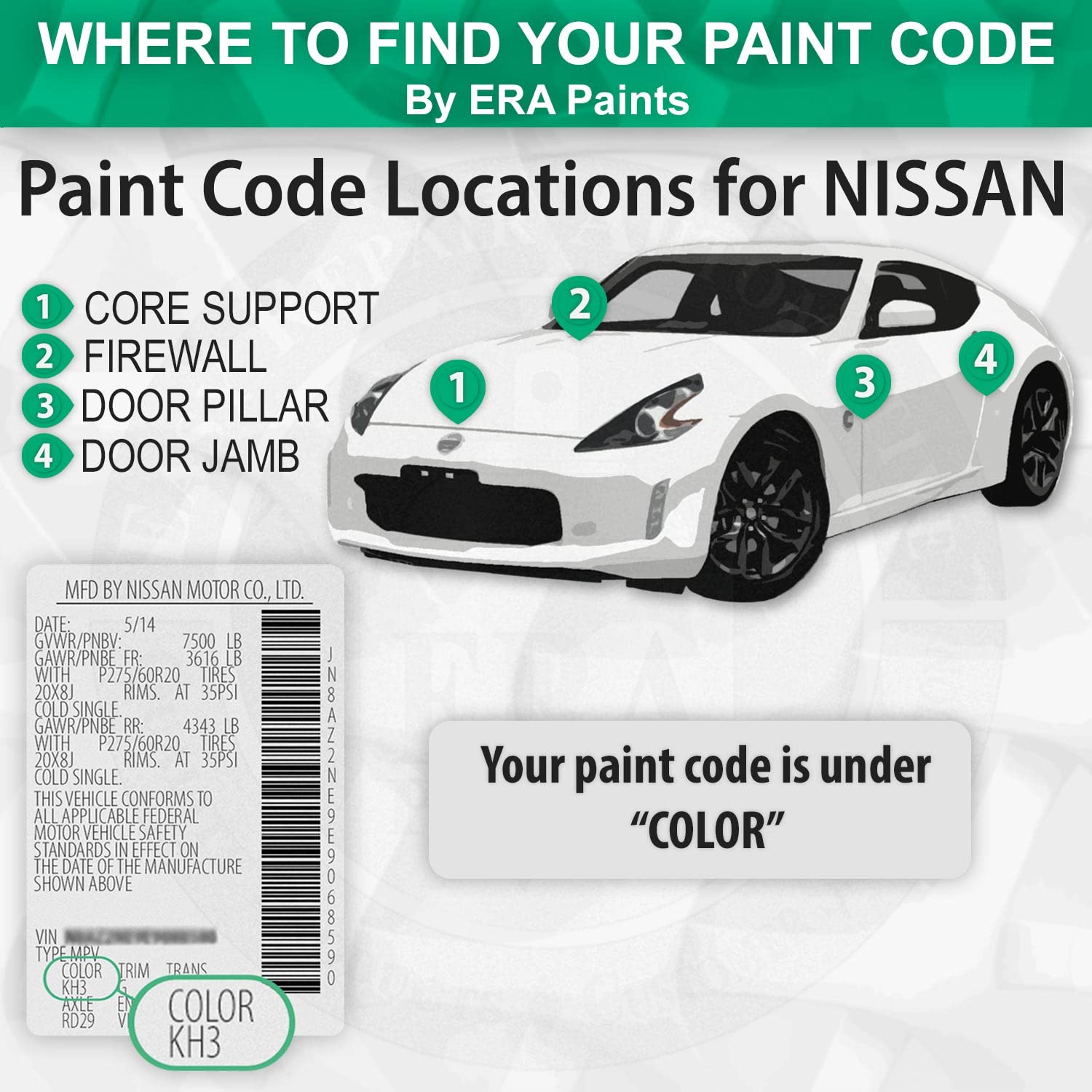 NISSAN Exact Match Automotive Touch Up Paint - ERA Paints A19 Radiant Ember Metallic (Basic Kit) | Scratch Repair for Cars, Trucks & SUVs | Perfect for Door Dings, Rock Chips & Minor Scratches