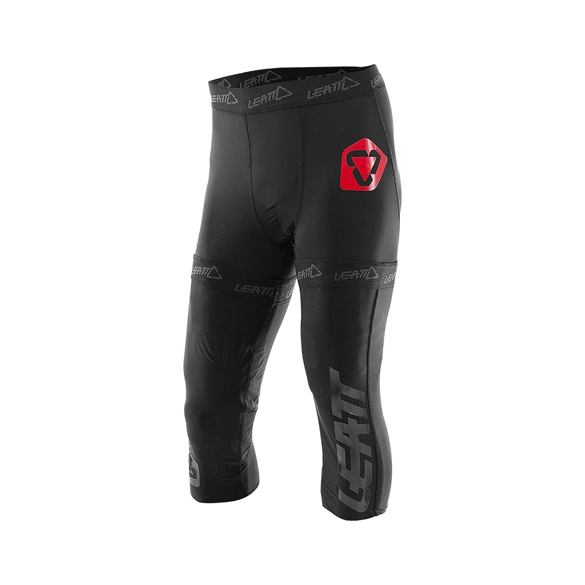 Leatt Knee Brace Socks - Size EU43-46/UK9.5-12.5/US10-13 - Black & White - Compression Support for Cycling, Running & Sports Injury Prevention
