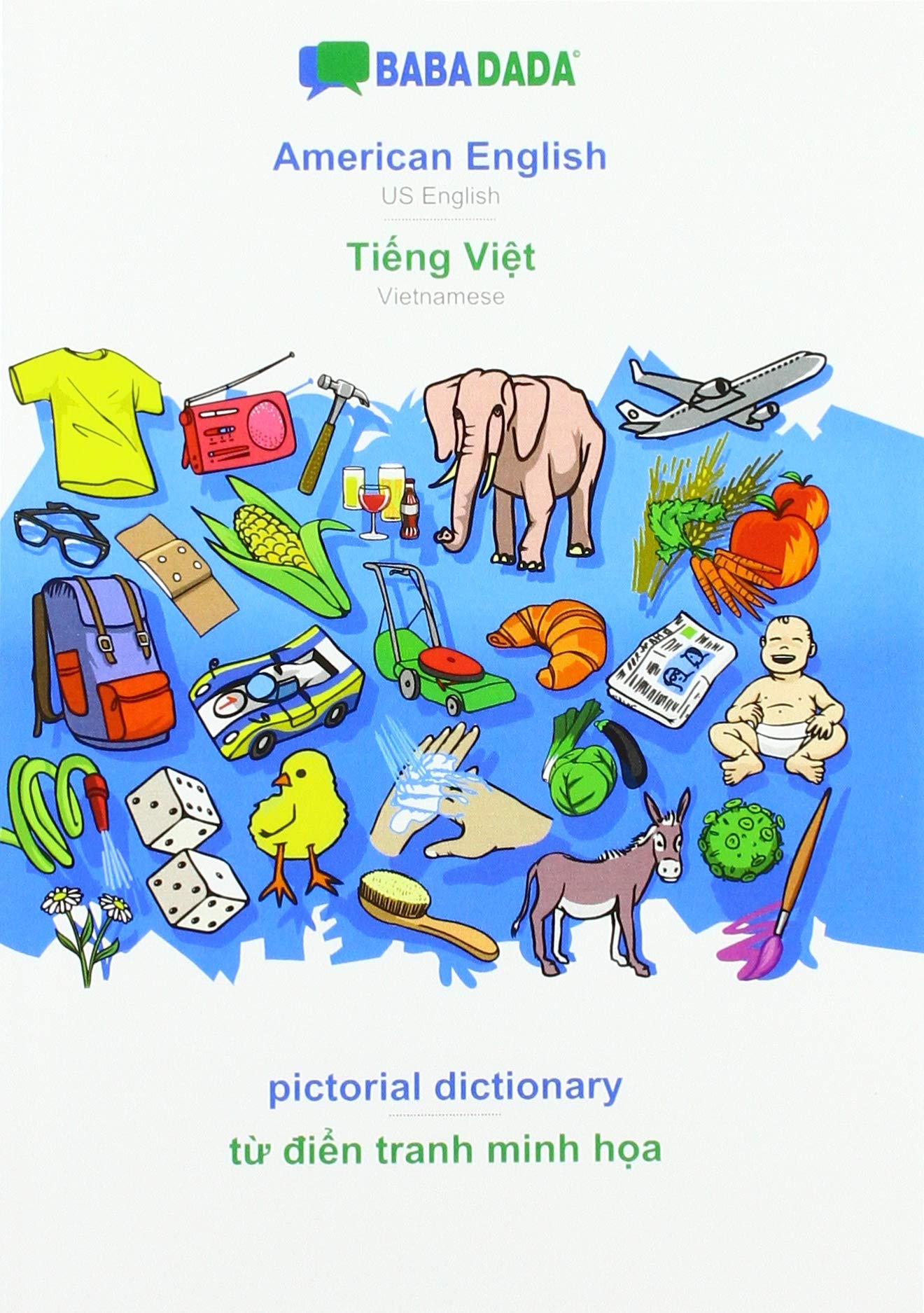 BABADADA American English - Vietnamese Visual Dictionary | Illustrated Language Learning Book for Kids & Adults | Perfect for Travel, Study & Bilingual Education