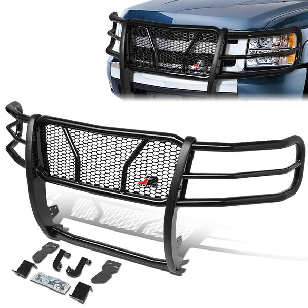 2007-2013 Chevy Silverado 1500 Heavy Duty Brush Grille Guard with Moneycomb Mesh Design - Off-Road Protection & Truck Accessories for Adventure & Work