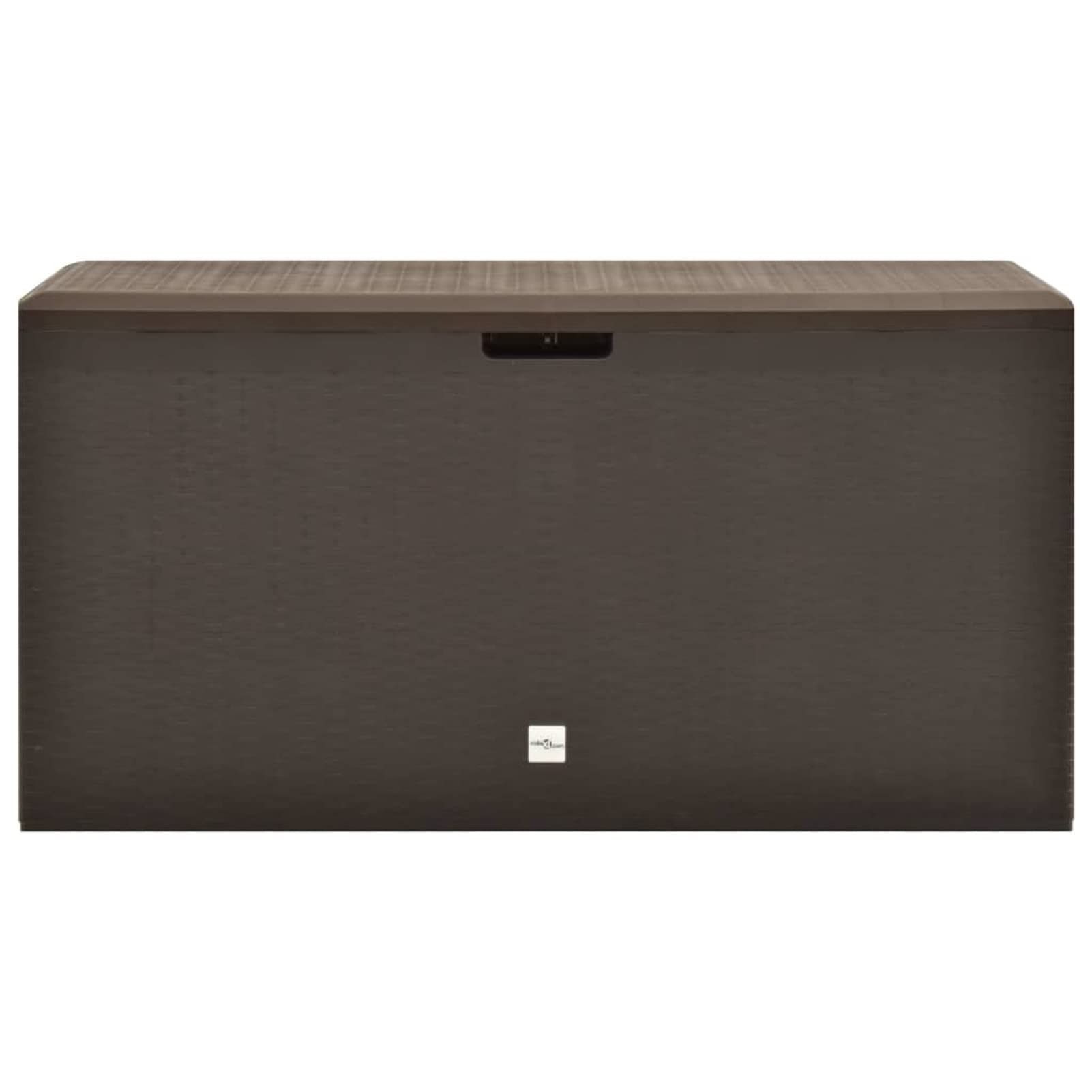 Outdoor Waterproof Patio Storage Box with Bench - 44.9x18.5x23.6 Inch Brown Deck Box for Pool Toys, Garden Cushions & Patio Accessories - Perfect for Backyard, Poolside & Deck Organization