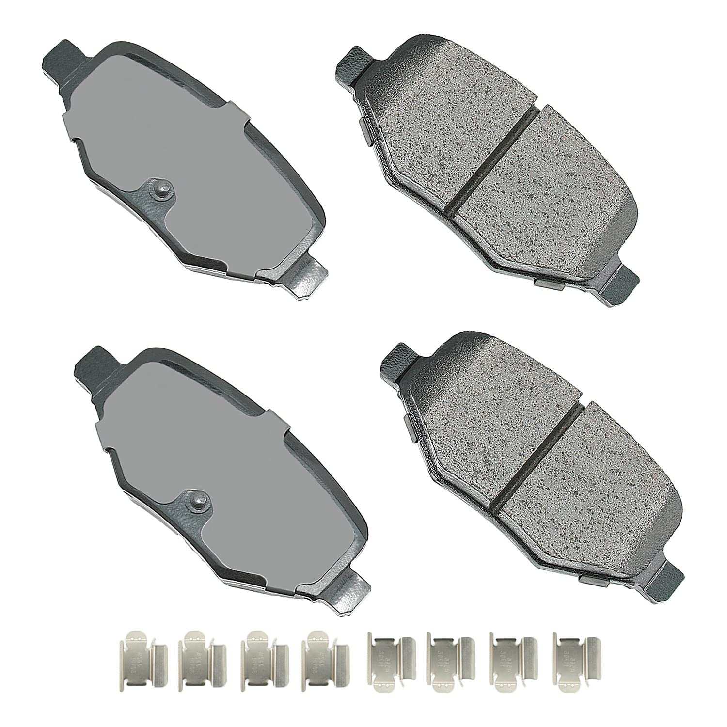 Akebono Ultra-Premium Ceramic Rear Disc Brake Pads - Low Noise & Dust, Long-Lasting Performance | Perfect for Sedans, SUVs & Trucks | Smooth Braking for Daily Commute & Highway Driving